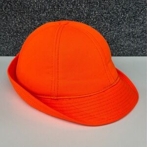Vtg Duck Bay Blaze Orange Hunting Hat Jones Style Field Cap Mens Medium Korea